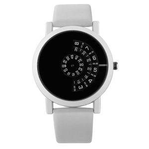 Fashion Turntable Couple Watch Men Women Watches Creative Watch Leather Beloved Clock sevgili saati reloj hombre reloj mujer