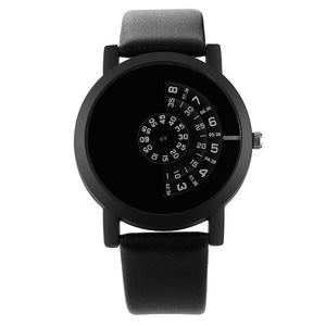 Fashion Turntable Couple Watch Men Women Watches Creative Watch Leather Beloved Clock sevgili saati reloj hombre reloj mujer