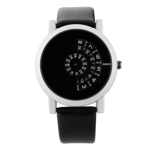 Fashion Turntable Couple Watch Men Women Watches Creative Watch Leather Beloved Clock sevgili saati reloj hombre reloj mujer