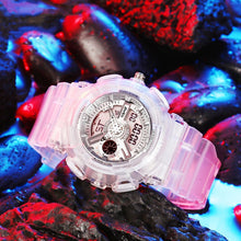 Load image into Gallery viewer, New Couple Watch Sport Dual Display Waterproof Transparent Watch Man And Ladies Couples Wristwatch Reloj Hombre Lover Watch Gift