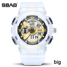 Load image into Gallery viewer, New Couple Watch Sport Dual Display Waterproof Transparent Watch Man And Ladies Couples Wristwatch Reloj Hombre Lover Watch Gift