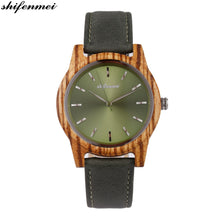 Load image into Gallery viewer, shifenmei S5551 Wooden women Watches watch stainless steel Hand quartz Wood Leather Bracelet woMen Watch