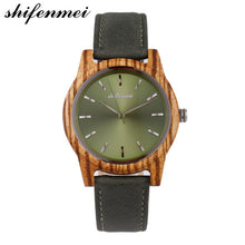 Load image into Gallery viewer, shifenmei S5551 Wooden women Watches watch stainless steel Hand quartz Wood Leather Bracelet woMen Watch
