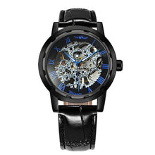 Load image into Gallery viewer, Winner Hand-wind Mechanical Watch Unisex Women&#39;s Watch Skeleton Leather Strap Roman Number Display Business Vogue +Box