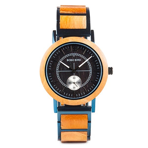 les montres BOBO BIRD Wooden Men Watches Top Brand Luxury Stylish Women Quartz Watch Personalized Gifts for Couples