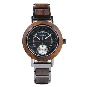 les montres BOBO BIRD Wooden Men Watches Top Brand Luxury Stylish Women Quartz Watch Personalized Gifts for Couples