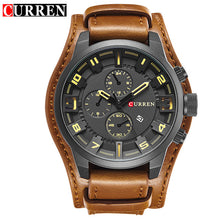 Load image into Gallery viewer, CURREN Top Brand Luxury New Mens Watches Male Clocks Date Sport Military Date Clock Leather Strap Quartz Business Men Watch 8225